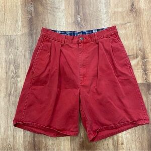 Polo by Ralph Lauren Men's Red Pleated Front Shorts Size 30 USA Made